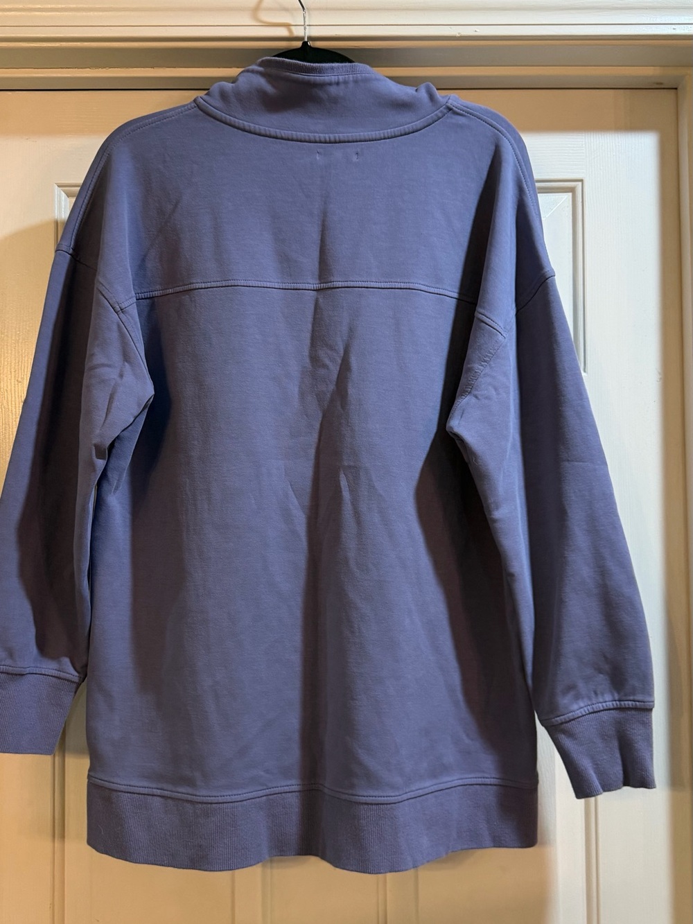 Maurice’s  Half-Zip Pullover Sweatshirt- Periwinkle - Picture 3 of 4